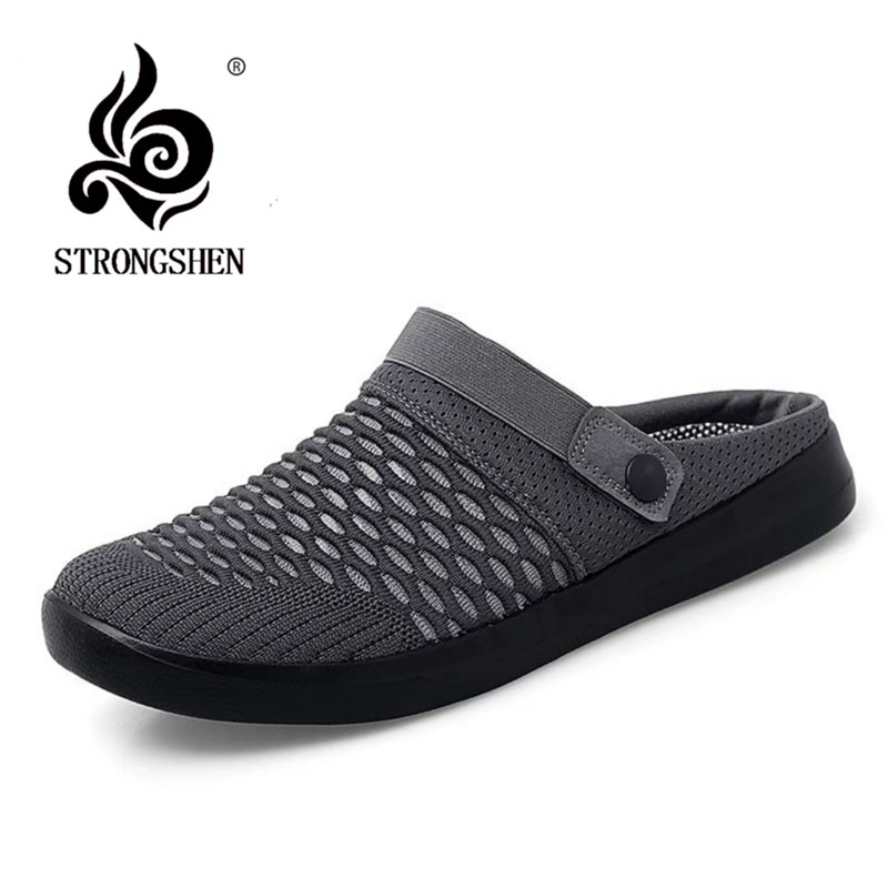 Women'S Shoes For Neuropathy - STRONGSHEN ฤดูร้อนรองเท้าแตะชายหญิงตาข่าย Breathable เบาะ Beach Flip