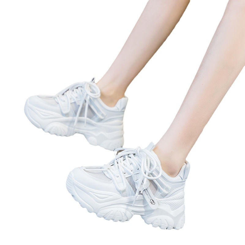 Women'S Shoes For Tennis - รองเท้าผู้หญิง รองเท้าลำลอง รองเท้าผ้าใบแฟชั่น รองเท้าพื้นหนา รองเท้าเทนนิส รองเท้าผู้หญิง