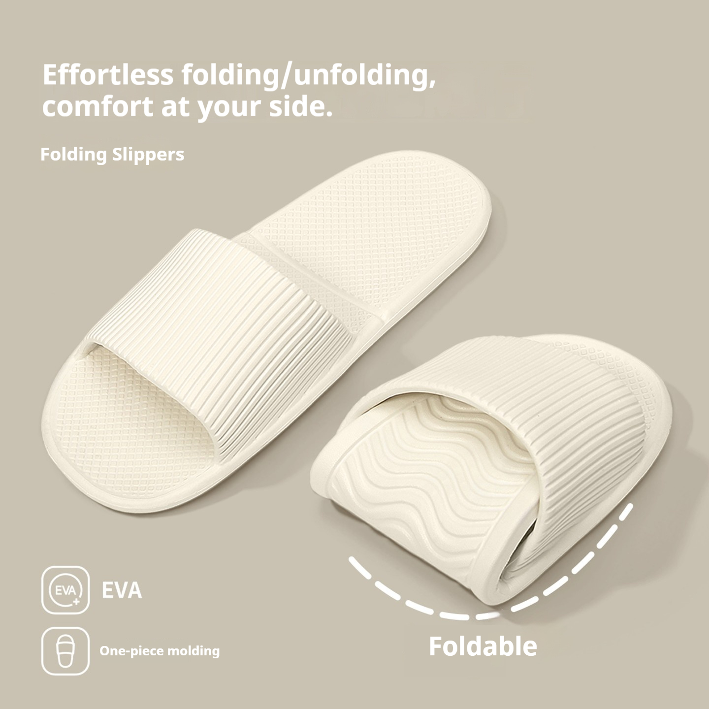 Mule Slip On - รองเท้าแตะแบบพับได้ วัสดุ EVA นุ่ม ไม่ลื่น สำหรับผู้หญิง
