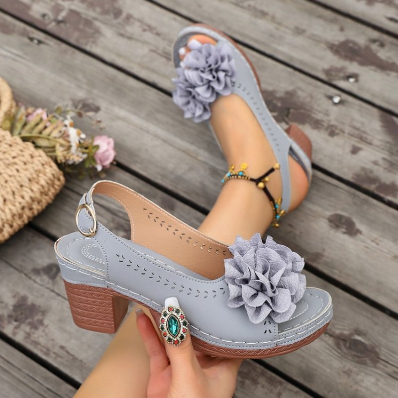 รองเท้าส้นสูงแบบเปิดนิ้วเท้าปร - Women'S Shoes Peep Toe บทวิจารณ์และราคา