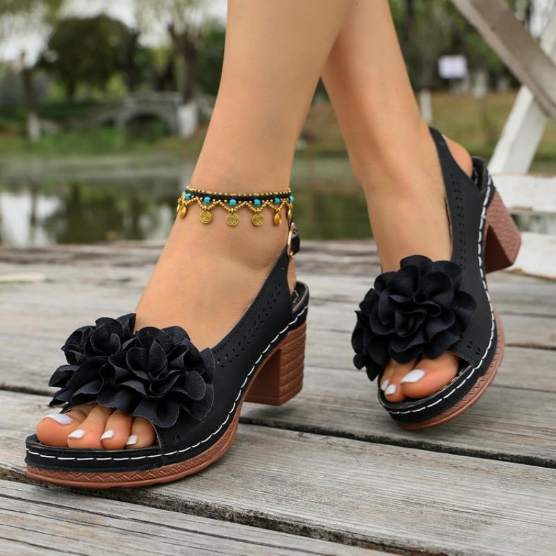 รองเท้าส้นสูงแบบเปิดนิ้วเท้าปร - Women'S Shoes Peep Toe บทวิจารณ์และราคา