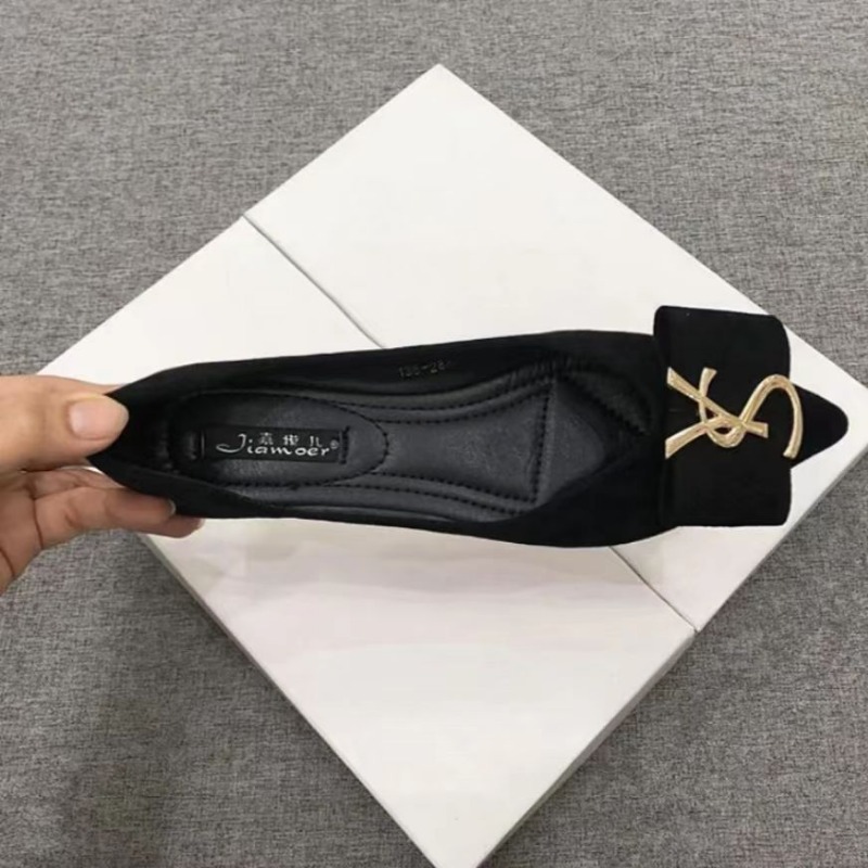 2023 ใหม่เกาหลีรุ่นโลหะการออกแ - Women Shoes Ysl บทวิจารณ์และราคา
