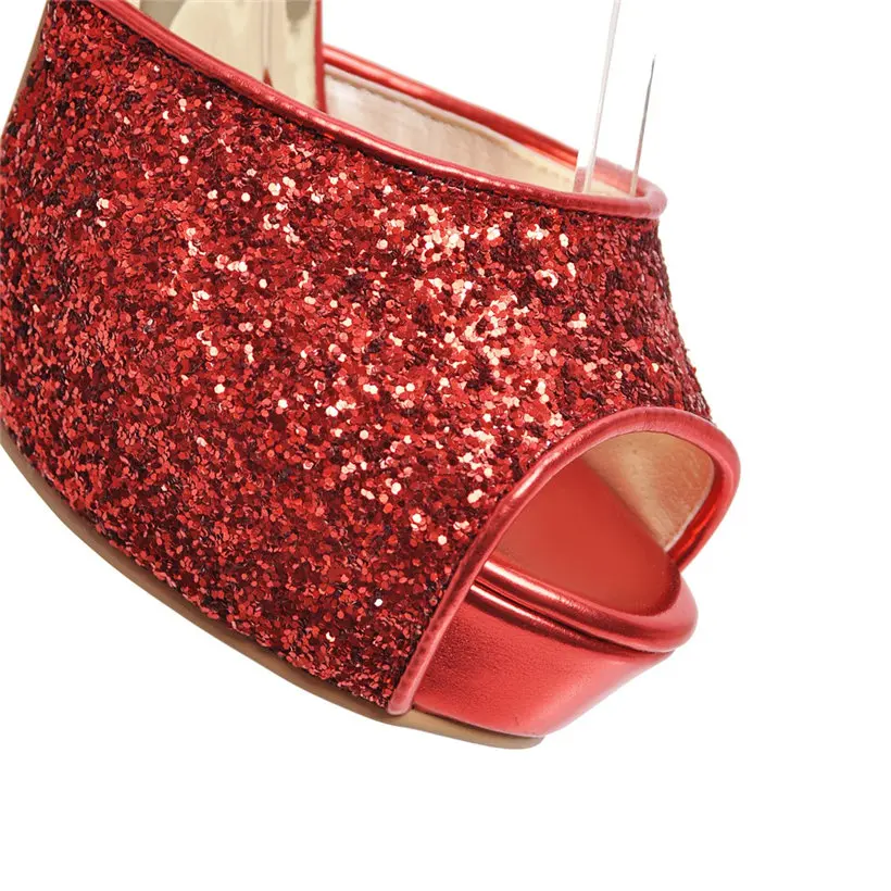 เงินฤดูร้อนผู้หญิงรองเท้าส้นสู - Women'S Shoes Peep Toe บทวิจารณ์และราคา