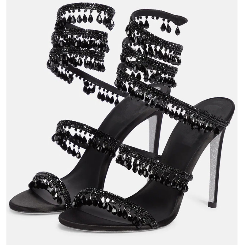 รองเท้าส้นสูงประดับคริสตัลสีเข - Women'S Shoes Peep Toe บทวิจารณ์และราคา