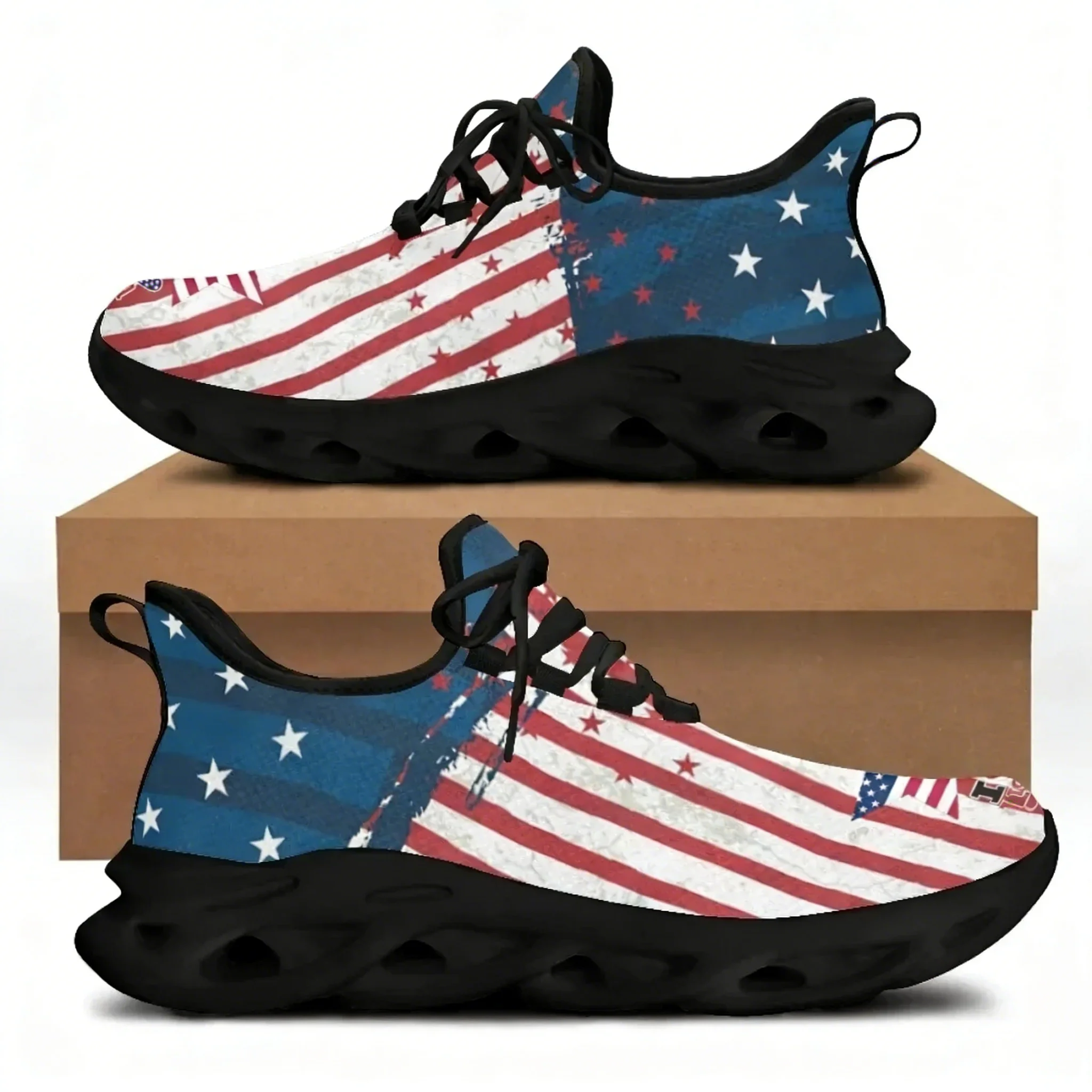 7.4 รองเท้าส้นเตี้ยพิมพ์ลายธงช - Women'S Shoes Liberty บทวิจารณ์และราคา