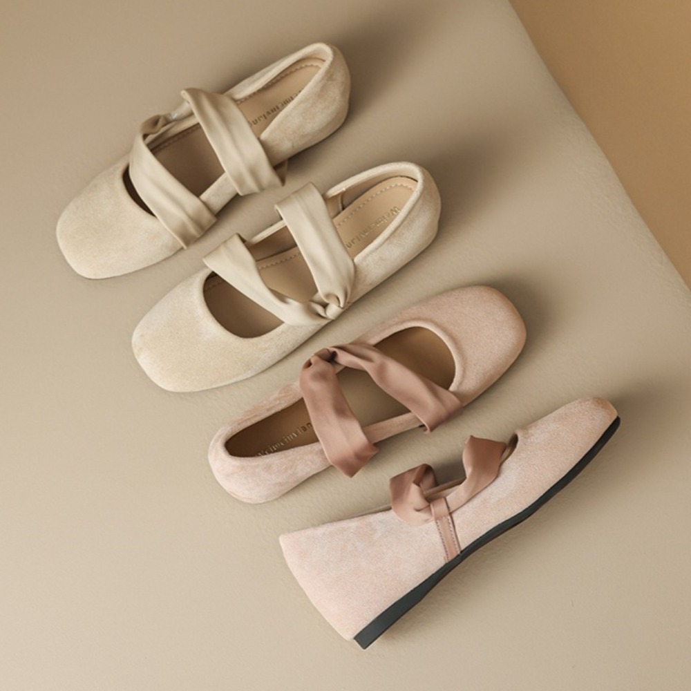 รองเท้าส้นเตี้ยแบบแมรี่เจนเสริ - Ballet Flat Women บทวิจารณ์และราคา