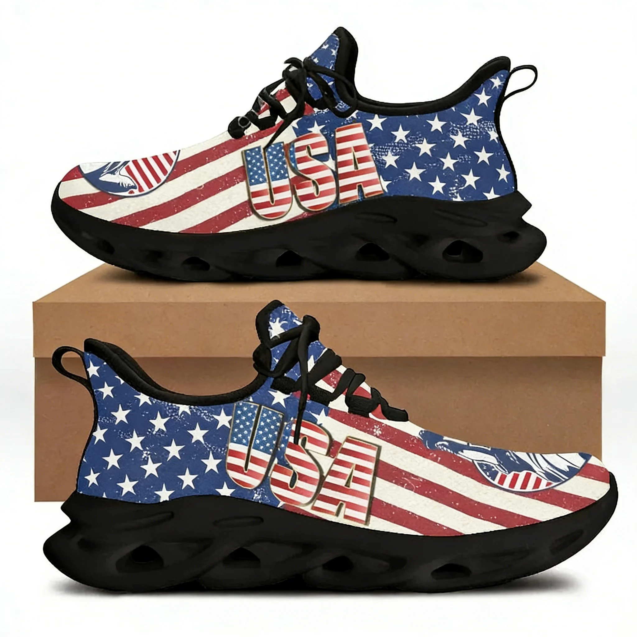 7.4 รองเท้าส้นเตี้ยพิมพ์ลายธงช - Women'S Shoes Liberty บทวิจารณ์และราคา