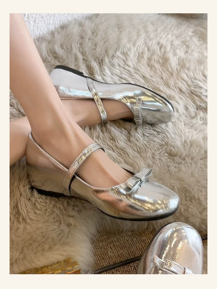 รองเท้าบัลเล่ต์ทรงเหลี่ยมแบบฝร - Ballet Flat Women บทวิจารณ์และราคา