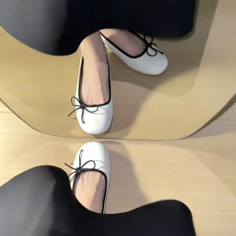 รองเท้าส้นเตี้ยสไตล์ฝรั่งเศสสำ - Ballet Flat Women บทวิจารณ์และราคา