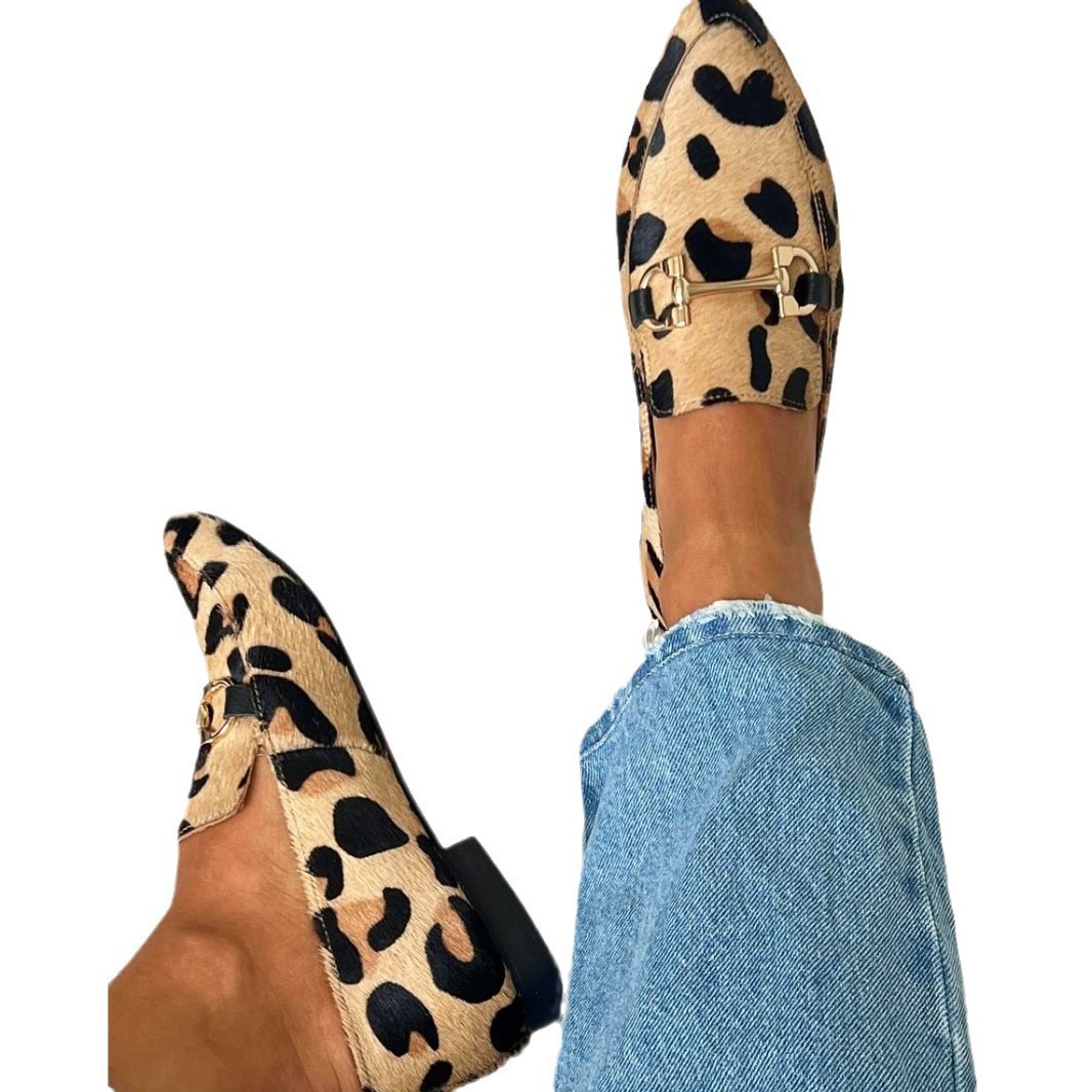 รองเท้าผู้หญิงลายเสือดาว ไซส์ใ - Mule Slip On บทวิจารณ์และราคา