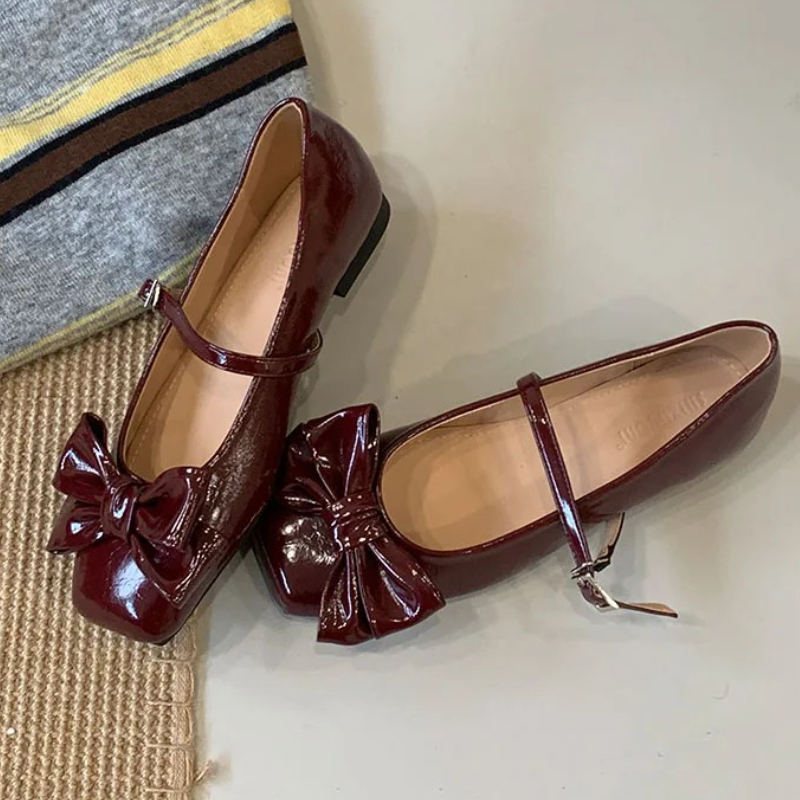 รองเท้าส้นเตี้ยแบบแมรี่เจน ดีไ - Women Shoes Elegant บทวิจารณ์และราคา
