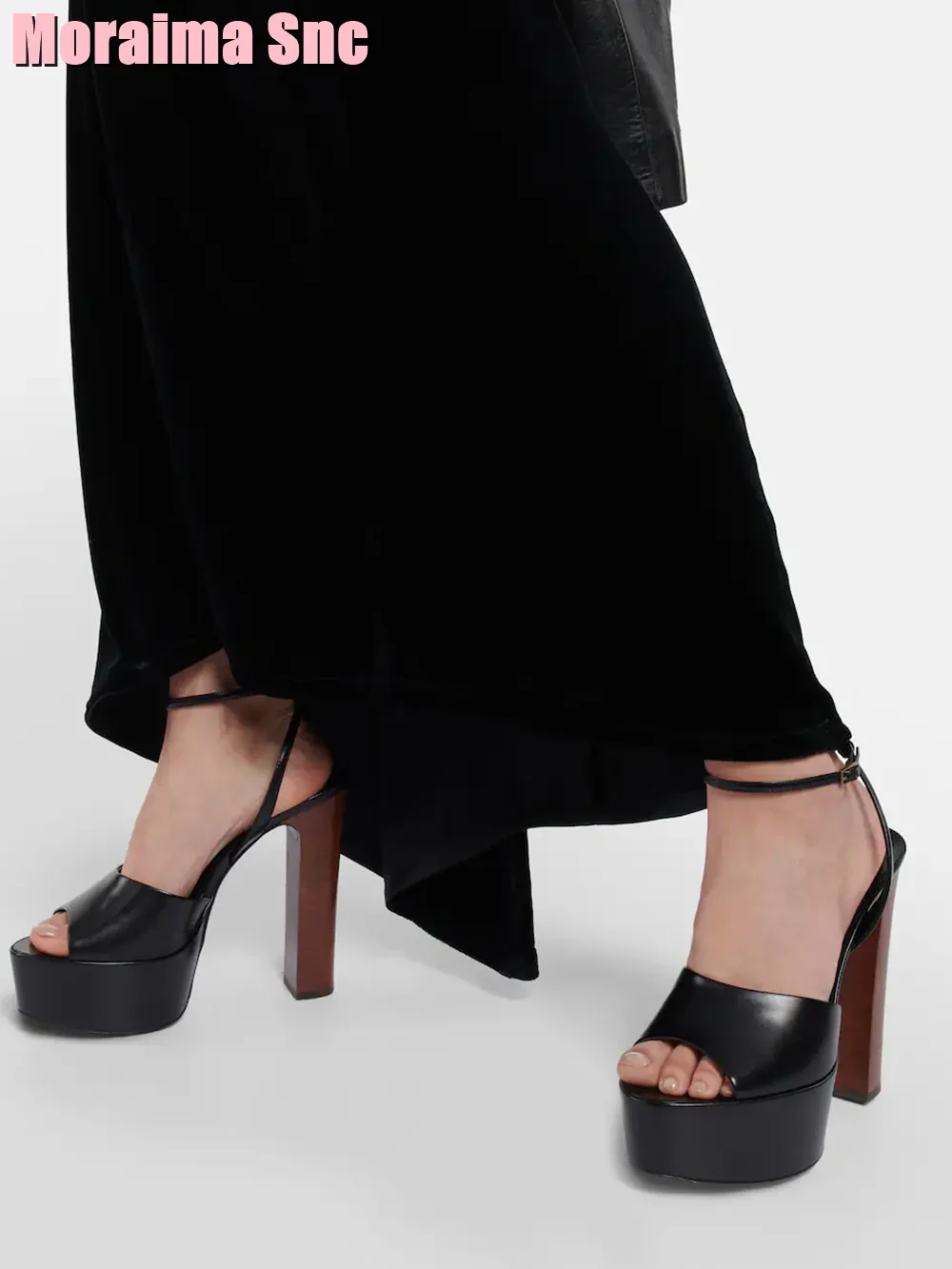 รองเท้าแตะส้นตึกหนังสิทธิบัตรเ - Women'S Shoes Peep Toe บทวิจารณ์และราคา