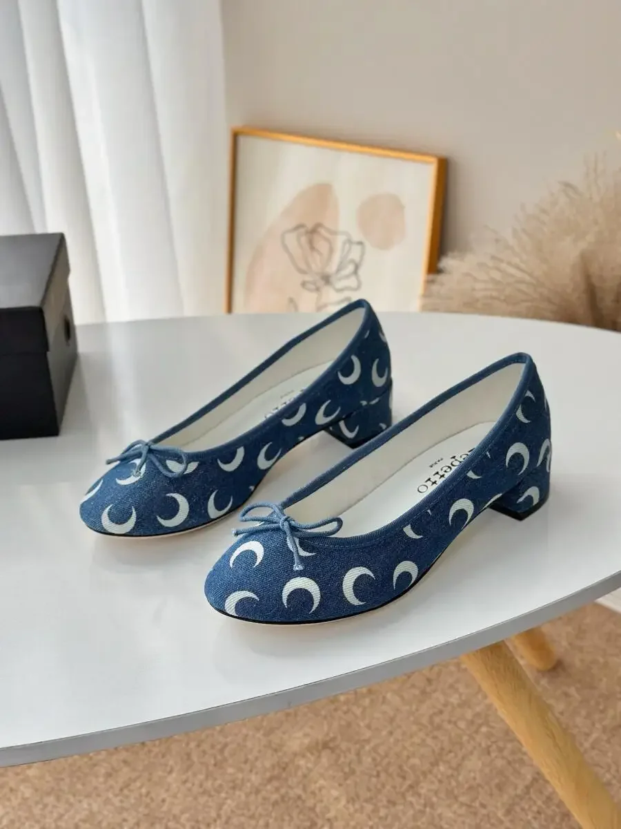 รองเท้าบัลเล่ต์ทรงกลมพิมพ์ลายด - Ballet Flat Women บทวิจารณ์และราคา