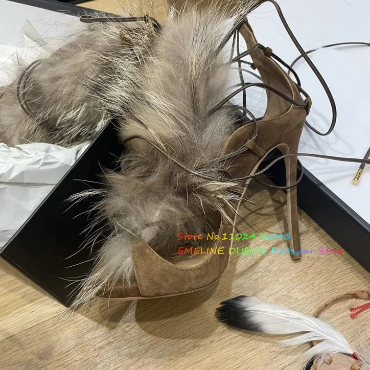 Fur Decor รองเท้าส้นสูงข้อเท้า - Suede Ankle Boot บทวิจารณ์และราคา