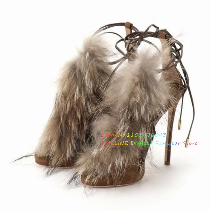 Fur Decor รองเท้าส้นสูงข้อเท้า - Suede Ankle Boot บทวิจารณ์และราคา