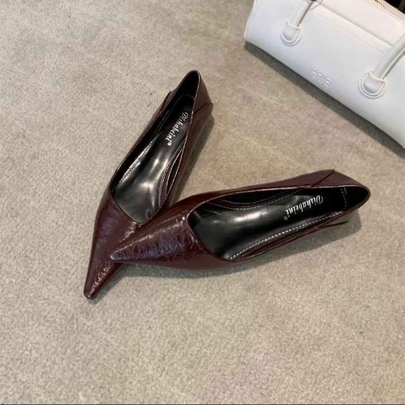 รองเท้าส้นเตี้ยหัวแหลมสำหรับผู - Women Shoes Elegant บทวิจารณ์และราคา