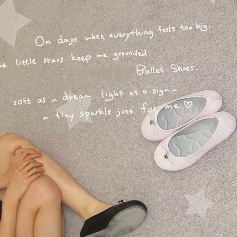 รองเท้าบัลเลต์แบบผูกโบว์ - สไต - Ballet Flat Women บทวิจารณ์และราคา