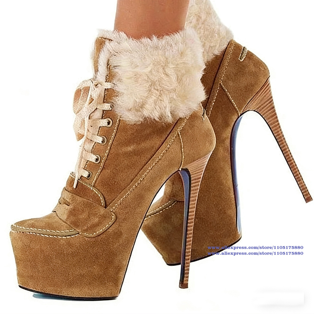 รองเท้าบูทส้นเข็มหนังกลับสีน้ำ - Suede Ankle Boot บทวิจารณ์และราคา