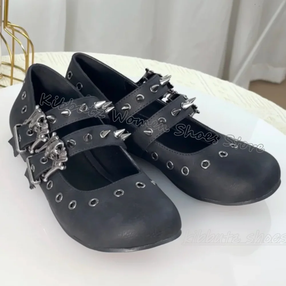 รองเท้าบัลเล่ต์สไตล์โกธิค พังก - Ballet Flat Women บทวิจารณ์และราคา