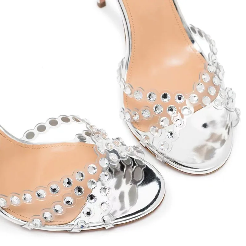 รองเท้าส้นสูงแบบเจลลี่ประดับเพ - Women'S Shoes Peep Toe บทวิจารณ์และราคา