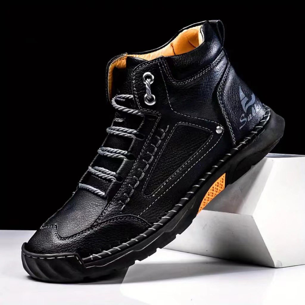 รองเท้าบูทผู้ชายเย็บมือ ไซส์ให - Suede Ankle Boot บทวิจารณ์และราคา