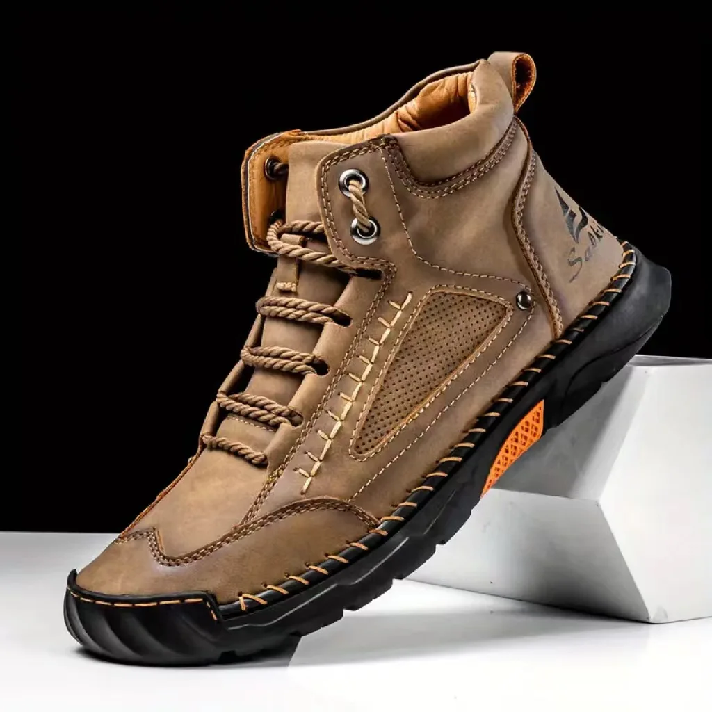 รองเท้าบูทผู้ชายเย็บมือ ไซส์ให - Suede Ankle Boot บทวิจารณ์และราคา
