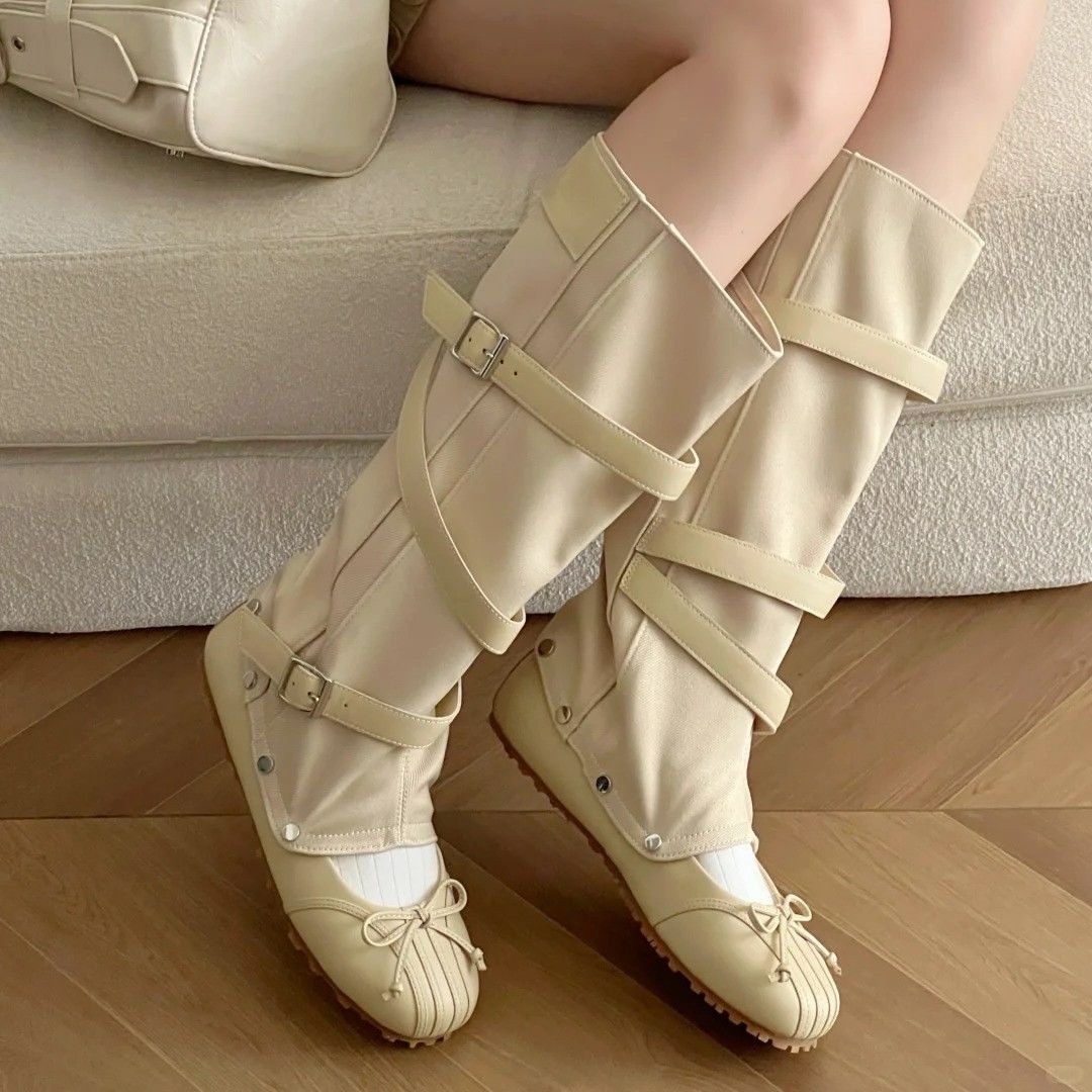 รองเท้าบัลเล่ต์แบบถอดได้สองแบบ - Ballet Flat Women บทวิจารณ์และราคา