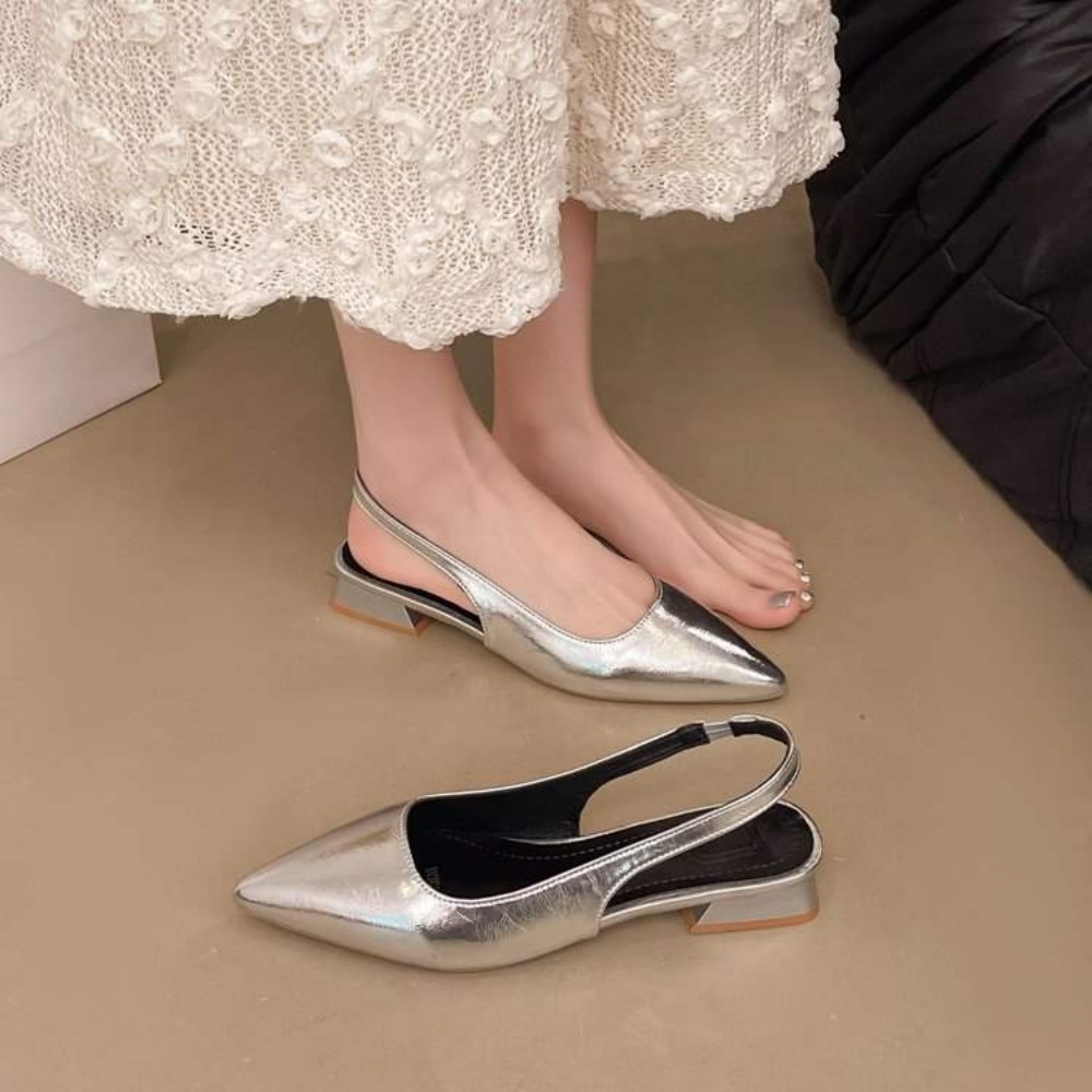 รองเท้าส้นเตี้ยหัวแหลมแฟชั่นฤด - Mule Slip On บทวิจารณ์และราคา