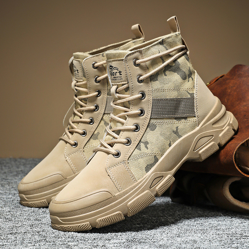รองเท้าบูทผู้ชายไซส์ 48 ลายพรา - Suede Ankle Boot บทวิจารณ์และราคา