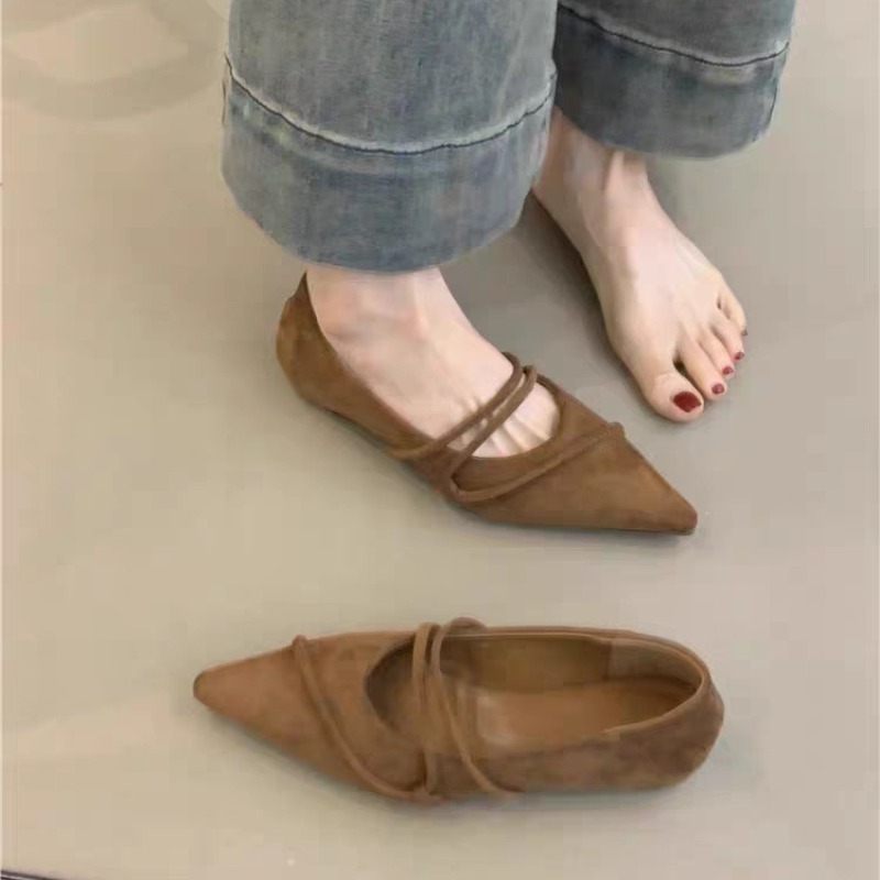 รองเท้าบัลเล่ต์แบบสวม ส้นเตี้ย - Ballet Flat Women บทวิจารณ์และราคา