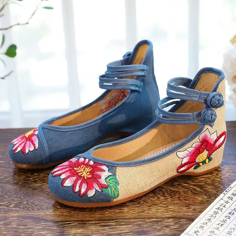 รองเท้าผ้าปักลายสำหรับผู้หญิง  - Ballet Flat Women บทวิจารณ์และราคา