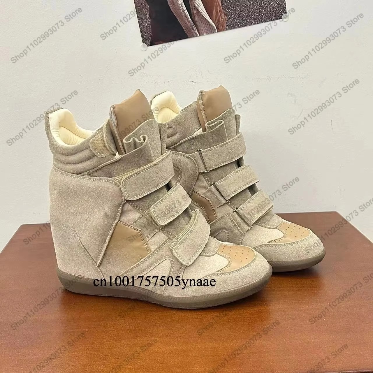 รองเท้าผ้าใบหุ้มข้อส้นลิ่มซ่อน - Suede Ankle Boot บทวิจารณ์และราคา